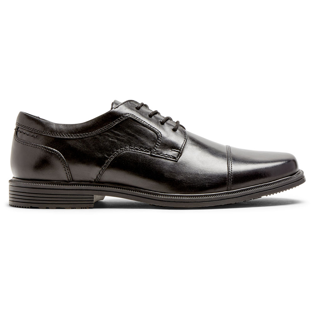 Rockport Oxfords Herre Svart - Robinsyn Waterproof Cap Toe - KPTW10695